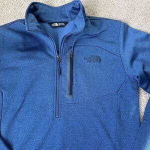 The North Face Mens Small‎ Blue Half Zip Lightweight Pullover